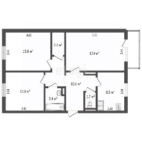 Продается 3-комн. квартира, 69,7 м²