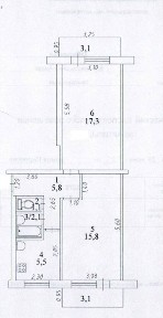 Продается 2-комн. квартира, 47,6 м²