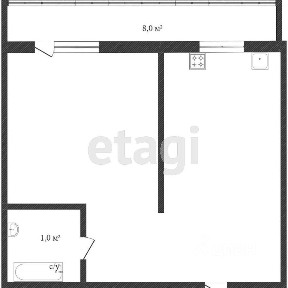 Продается 1-комн. квартира, 43 м²