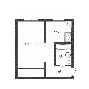 Продается 1-комн. квартира, 30,2 м²