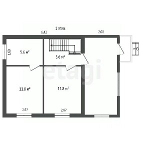 Продается 2-этажный дом, 60 м²