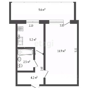 Продается 1-комн. квартира, 28,8 м²