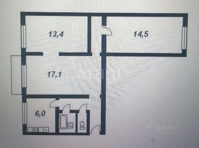 Продается 3-комн. квартира, 57 м²