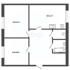 Продается 2-комн. квартира, 55,5 м²