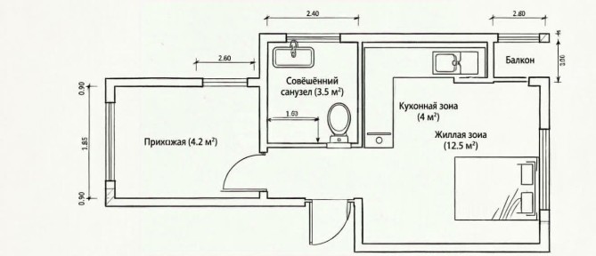 Продается студия, 24,3 м²