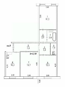 Продается 3-комн. квартира, 67,2 м²
