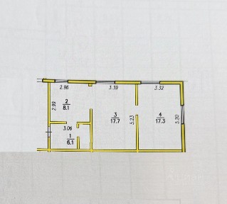 Продается 2-комн. квартира, 49,2 м²