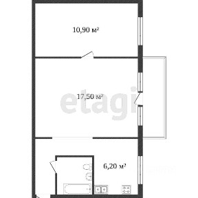 Продается 2-комн. квартира, 42,5 м²