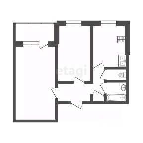 Продается 2-комн. квартира, 44,1 м²