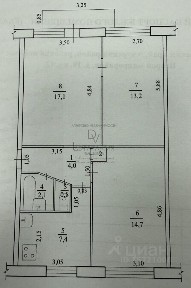 Продается 3-комн. квартира, 59,7 м²