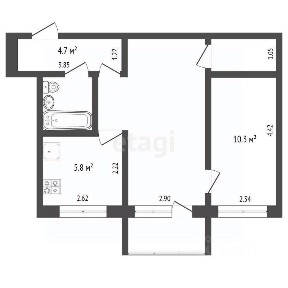 Продается 2-комн. квартира, 43,1 м²