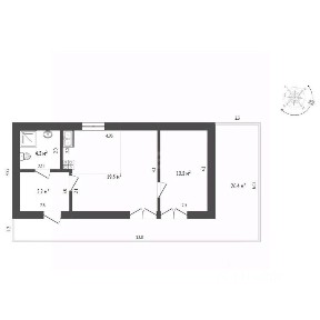 Продается 1-этажный дом, 71,3 м²