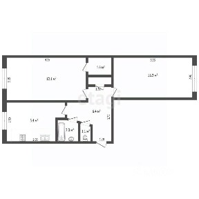 Продается 2-комн. квартира, 46,2 м²
