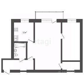 Продается 2-комн. квартира, 39,2 м²