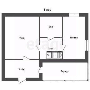 Продается 2-этажный дом, 50,9 м²