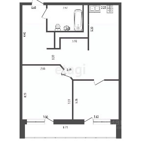Продается 2-комн. квартира, 58,3 м²