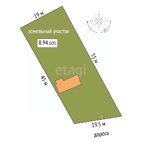 Продается 2-этажный дом, 61 м²