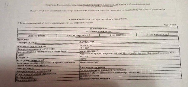 Продается участок, 6 сот.