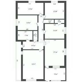 Продается 1-этажный дом, 144,6 м²