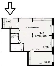 Сдается помещение свободного назначения, 89,6 м²