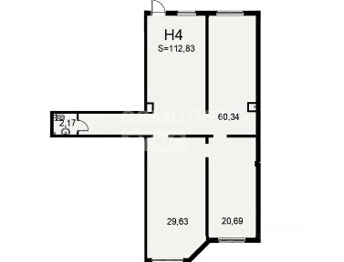 Сдается помещение свободного назначения, 113,1 м²