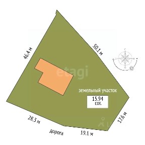Продается 1-этажный дом, 90,7 м²