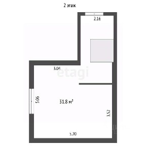Продается 2-этажный дом, 53,9 м²