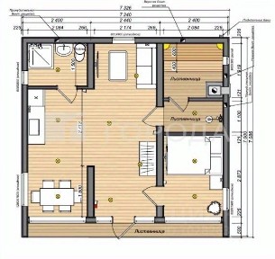 Продается 1-этажный дом, 60 м²