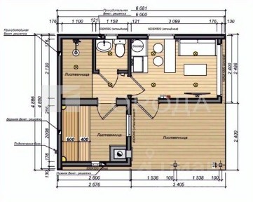Продается 1-этажный дом, 45 м²