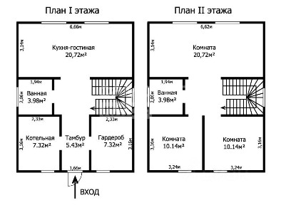 Продается 2-этажный дом, 112 м²