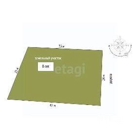 Продается 1-этажный дом, 50 м²