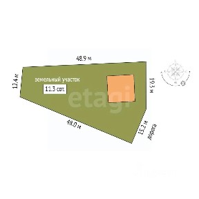 Продается 1-этажный дом, 100 м²