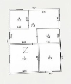 Продается 1-этажный дом, 95,5 м²