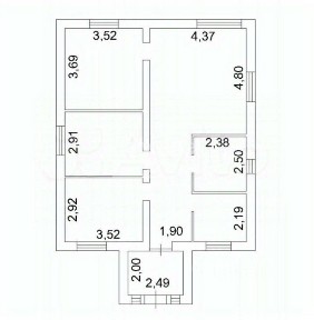 Продается 1-этажный дом, 85 м²