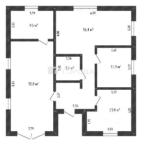 Продается 1-этажный дом, 113 м²