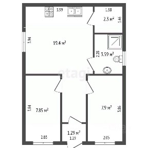 Продается 2-этажный дом, 110 м²