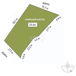Продается участок, 16 сот.