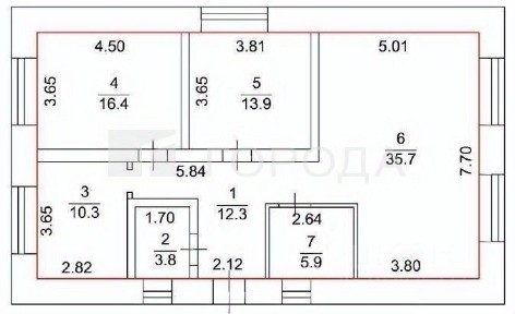 Продается 1-этажный дом, 106 м²