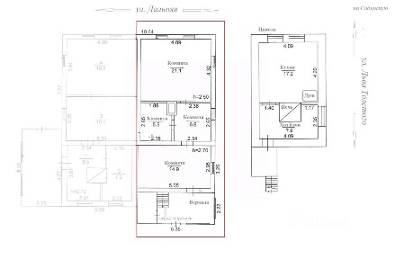 Продается 2/3 часть дома, 123,1 м²