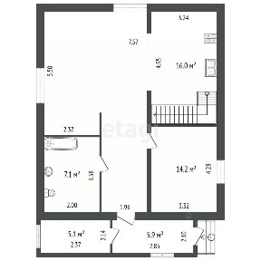 Продается 1-этажный дом, 103,9 м²