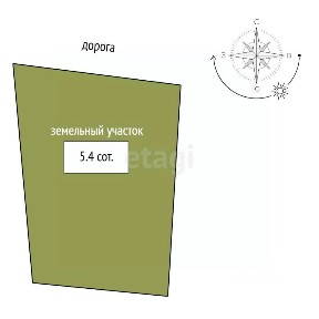 Продается участок, 5,4 сот.
