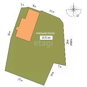 Продается 1-этажный дом, 32 м²