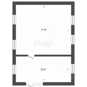 Продается 1-этажный дом, 47 м²