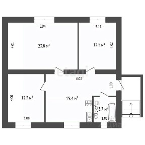 Продается 1-этажный дом, 77 м²
