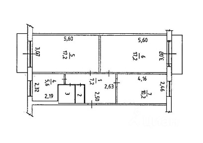 Продается 3-комн. квартира, 61,8 м²