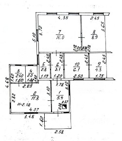 Продается 4-комн. квартира, 62,8 м²