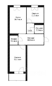 Продается 2-комн. квартира, 61,3 м²