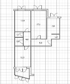 Продается 3-комн. квартира, 65,8 м²