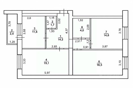 Продается 3-комн. квартира, 91 м²