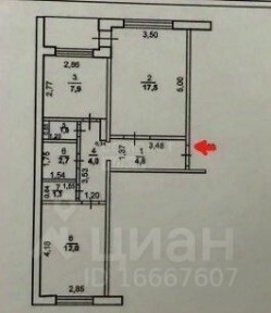 Продается 2-комн. квартира, 51,2 м²